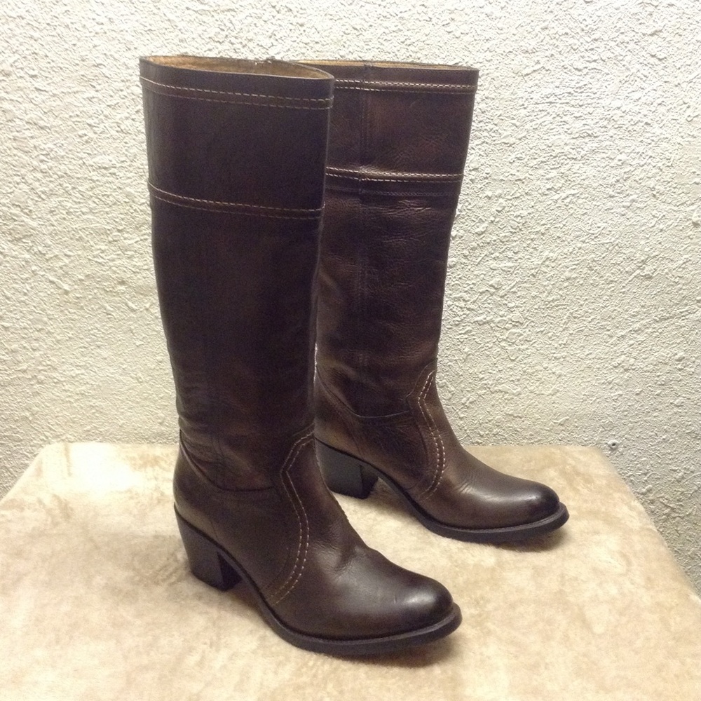 FRYE Jane tall riding western motorcycle boots 9
